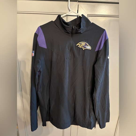 Nike Baltimore Ravens Sideline Half-Zip UV Performance Jacket. M - Picture 1 of 7